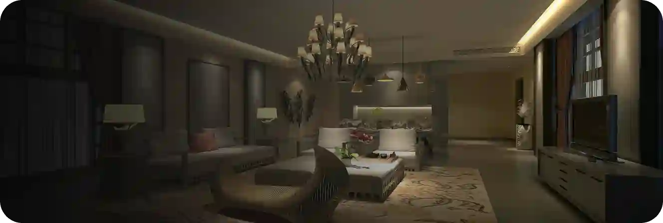 Luxury living room interior